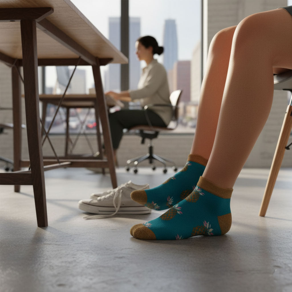Louluu Ananas Low Cut Socks