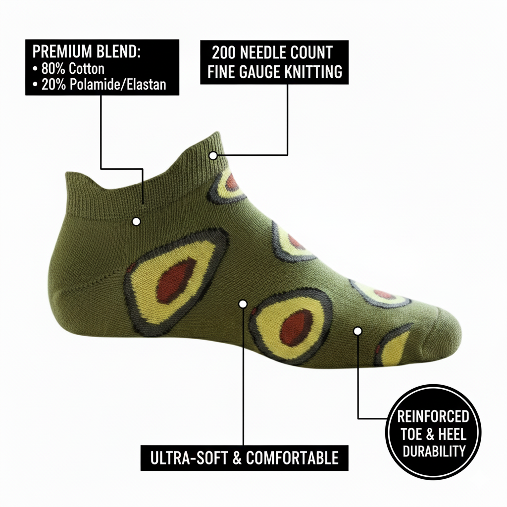 Louluu Avocado Low Cut Socks