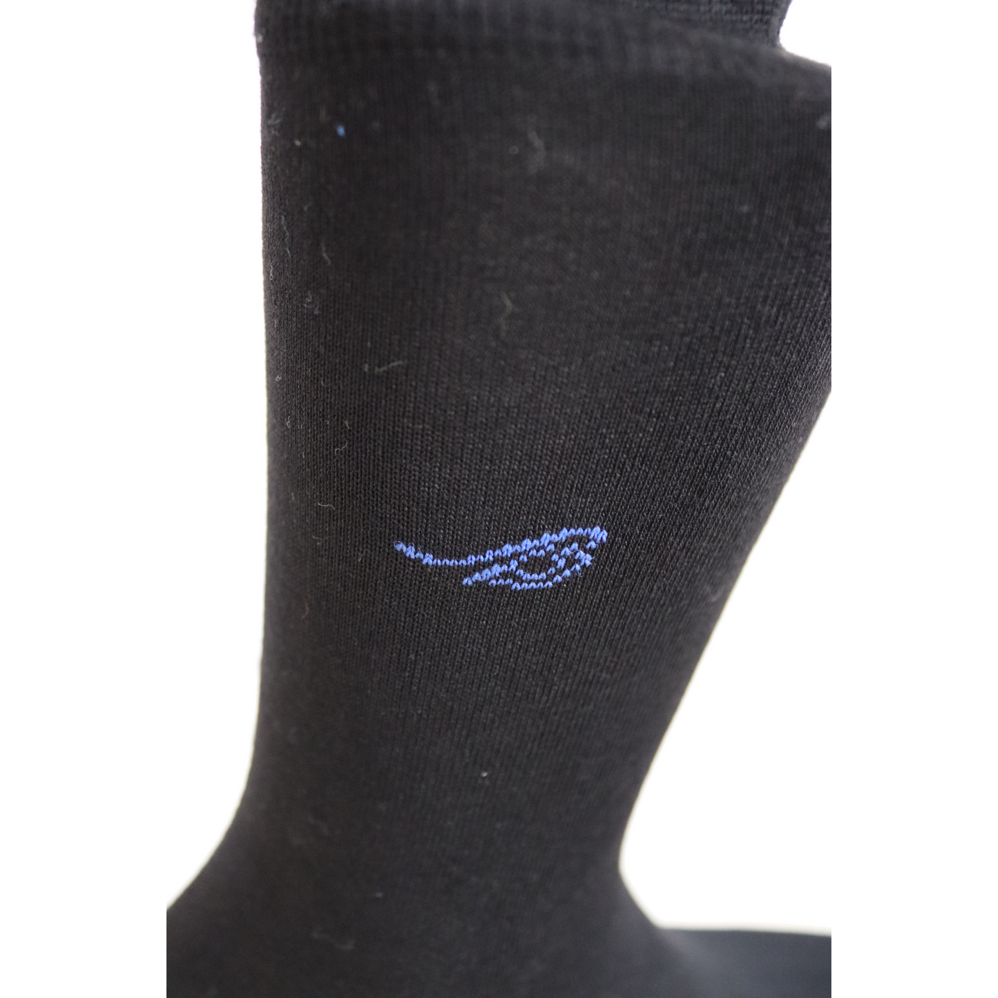 Louluu Men Plain Black Colour Bamboo Socks