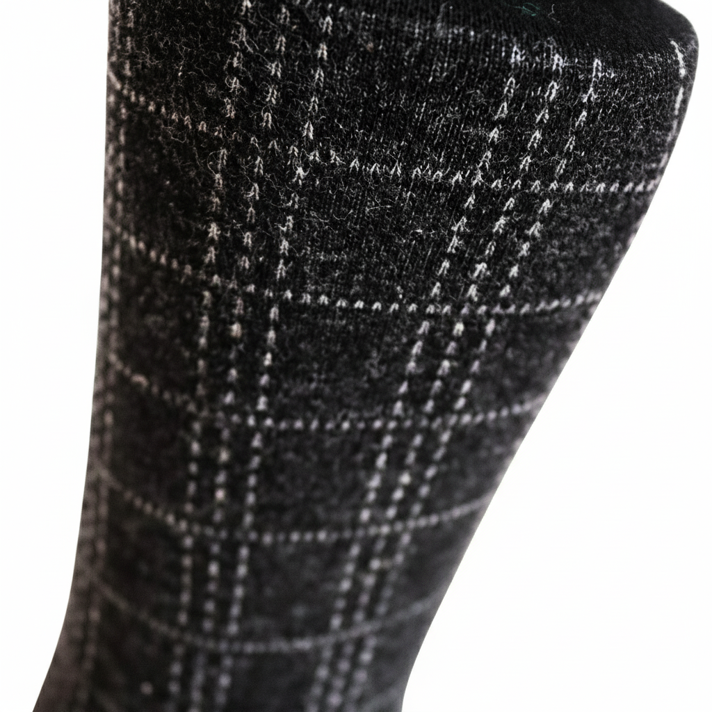 Louluu Men Quad Black Colour Bamboo Socks