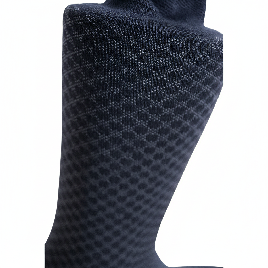 Louluu Men Roan Dark Blue Colour Bamboo Socks