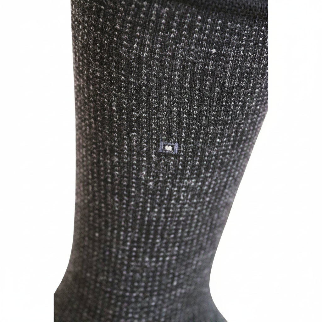 Louluu Men Wave Black Colour Bamboo Socks