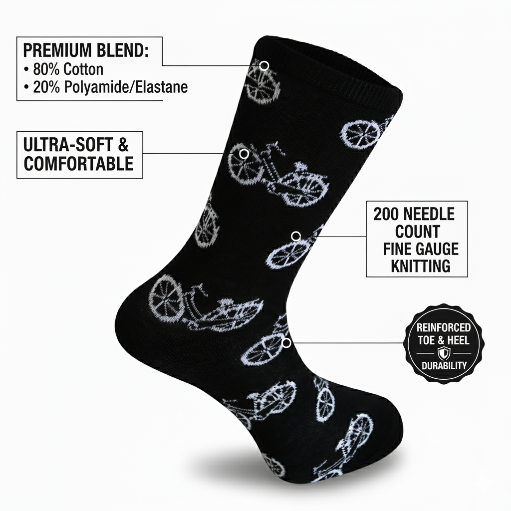 Louluu Bicycle Crew Socks