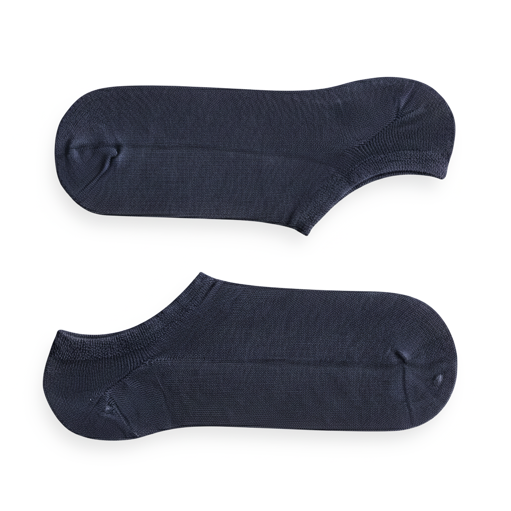 Louluu Men Grey Color Sneaker Socks