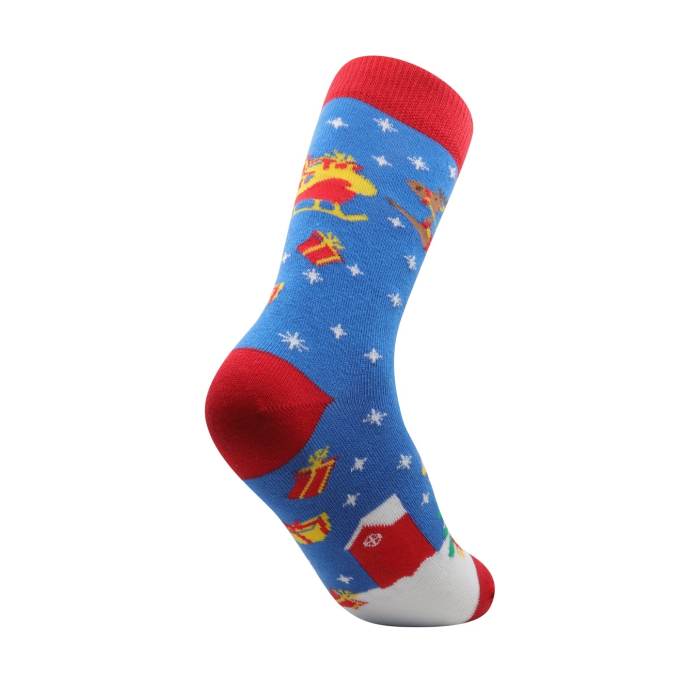 Louluu Colourful Blue Christmas Socks