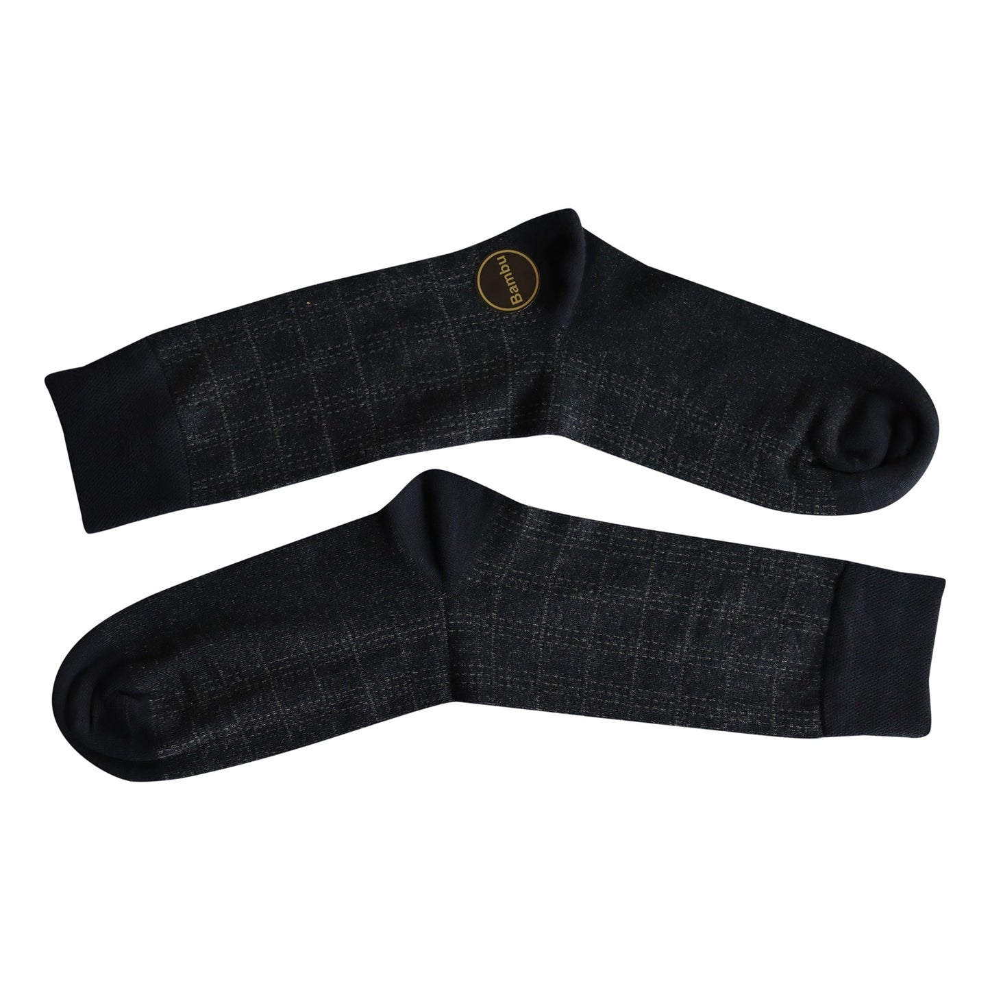 Louluu Men Quad Dark Blue Colour Bamboo Socks