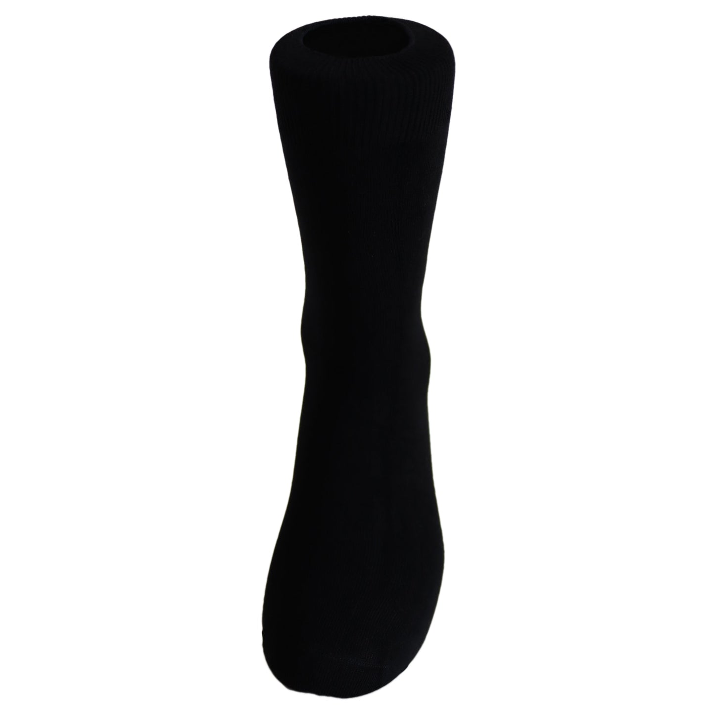 Louluu Bamboo Black Color Men Crew Socks