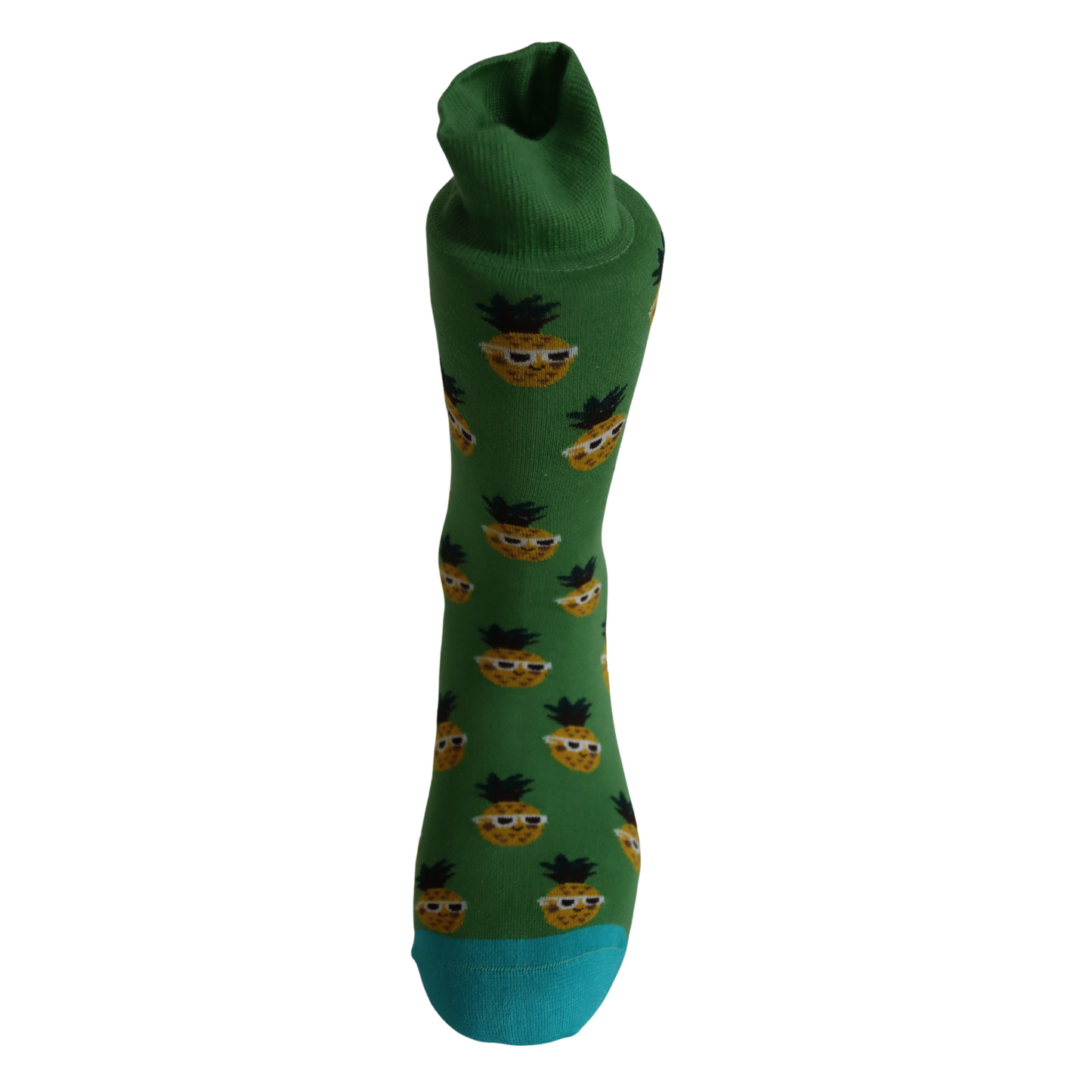 Louluu Men Ananas Green Colour Crew SocksLouluu Men Ananas Green Colour Crew Socks