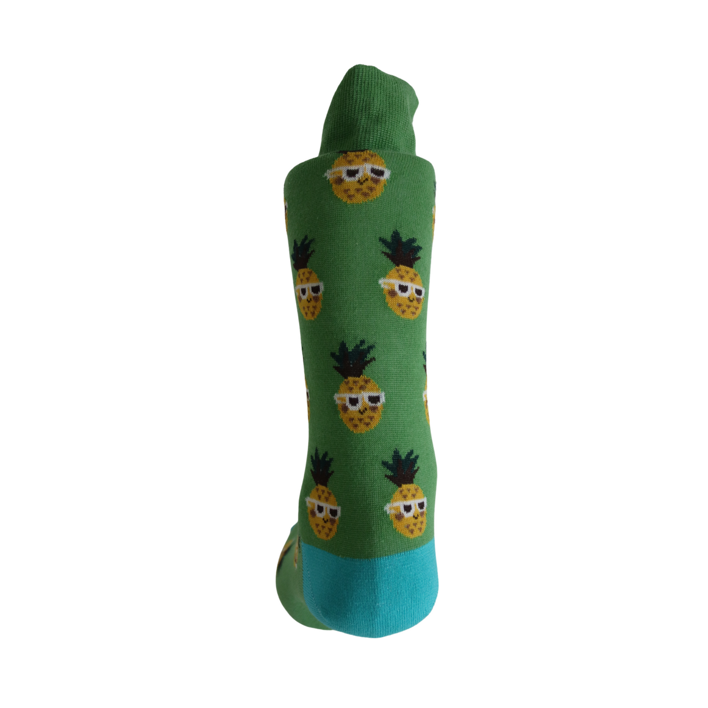Louluu Men Ananas Green Colour Crew Socks