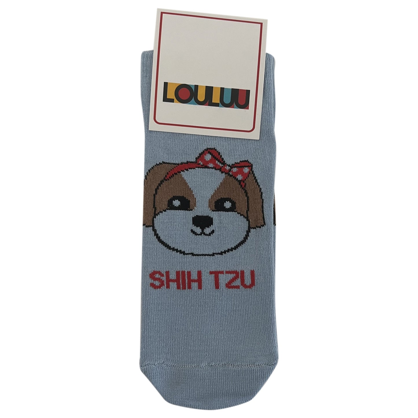 Louluu Women Cute Shih Tzu Lovely Casual Dog Socks Low Cut