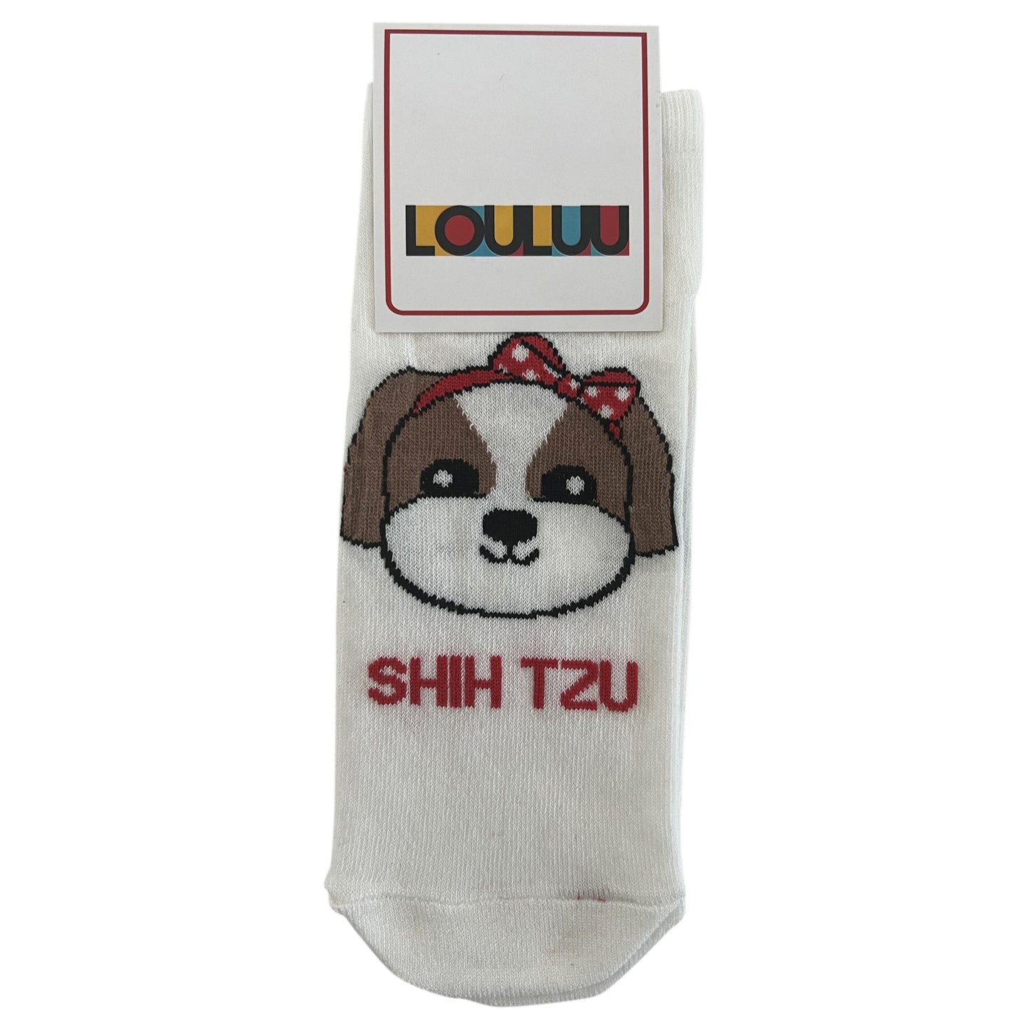 Louluu Women Cute Shih Tzu Lovely Casual Dog Socks Low Cut