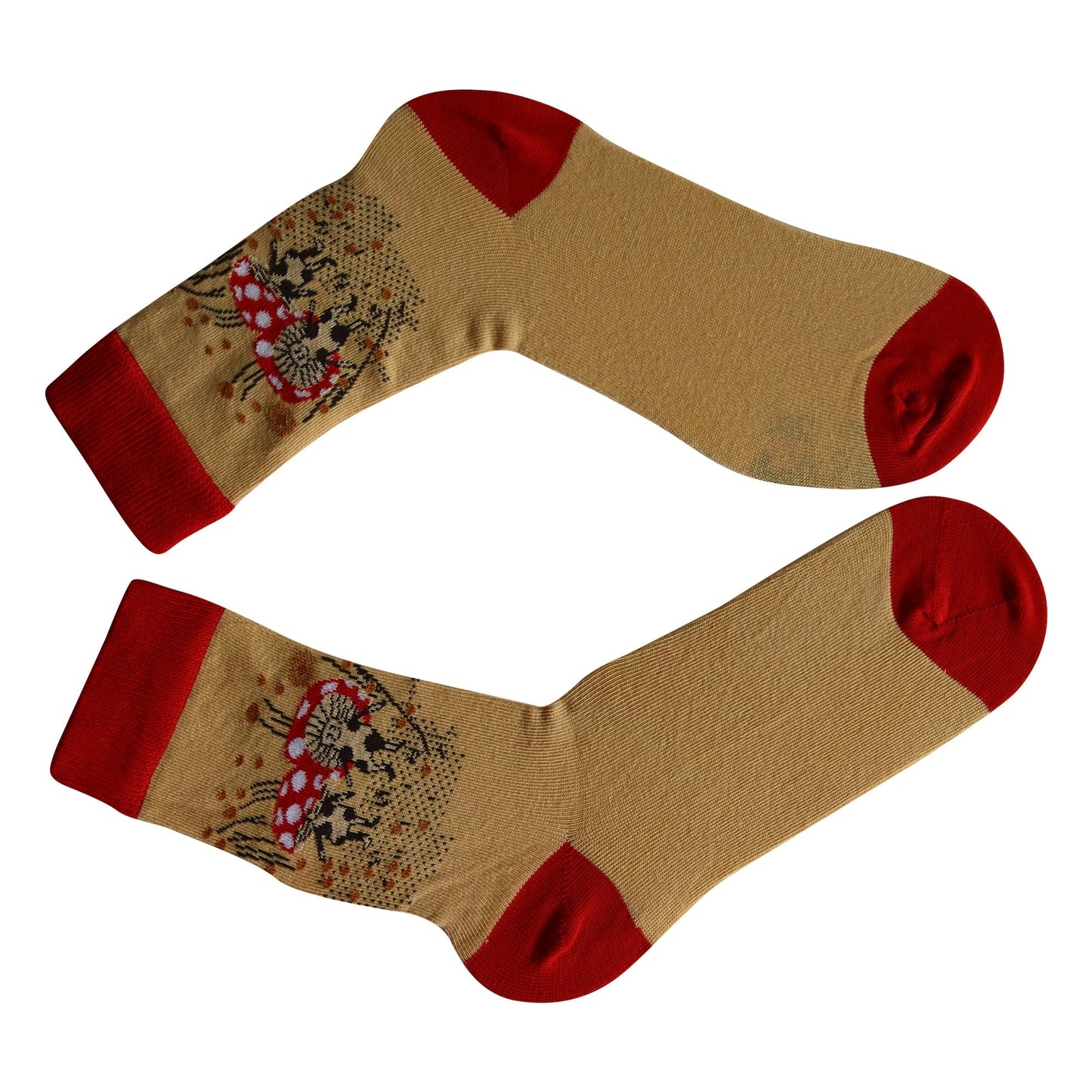 Louluu unisex combed cotton Mushroom socks — breathable | Louluu