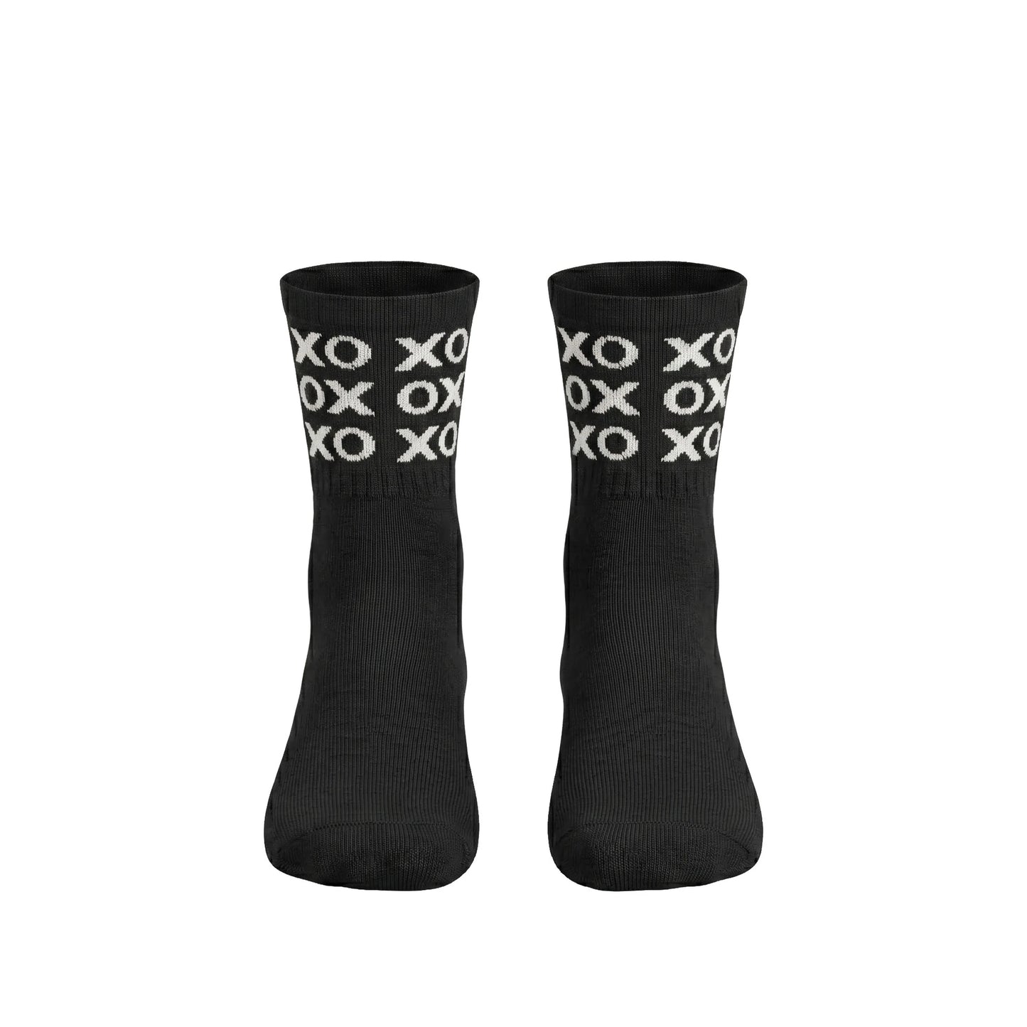 Louluu women's cotton Black Xox ankle socks| Louluu