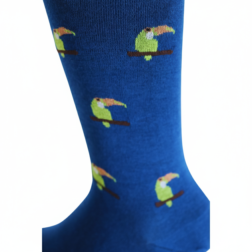 Louluu Colourful Cotton Crew Socks for men