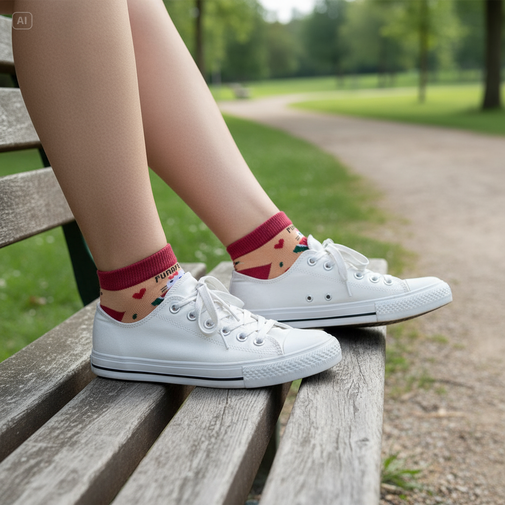 Louluu Watermelon Low Cut Socks