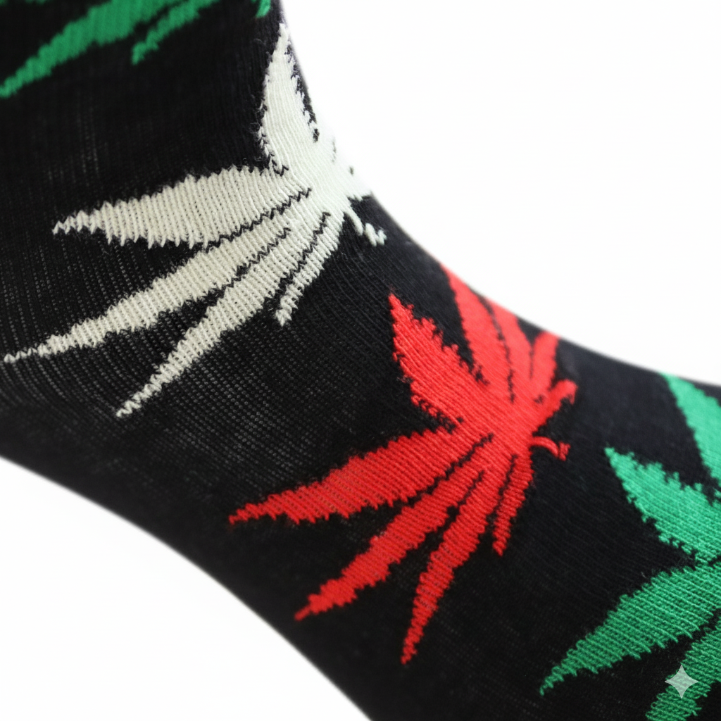 Louluu Weed Crew Socks