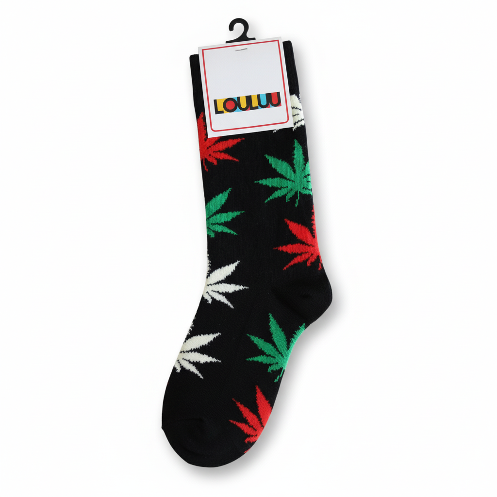 Louluu Weed Crew Socks