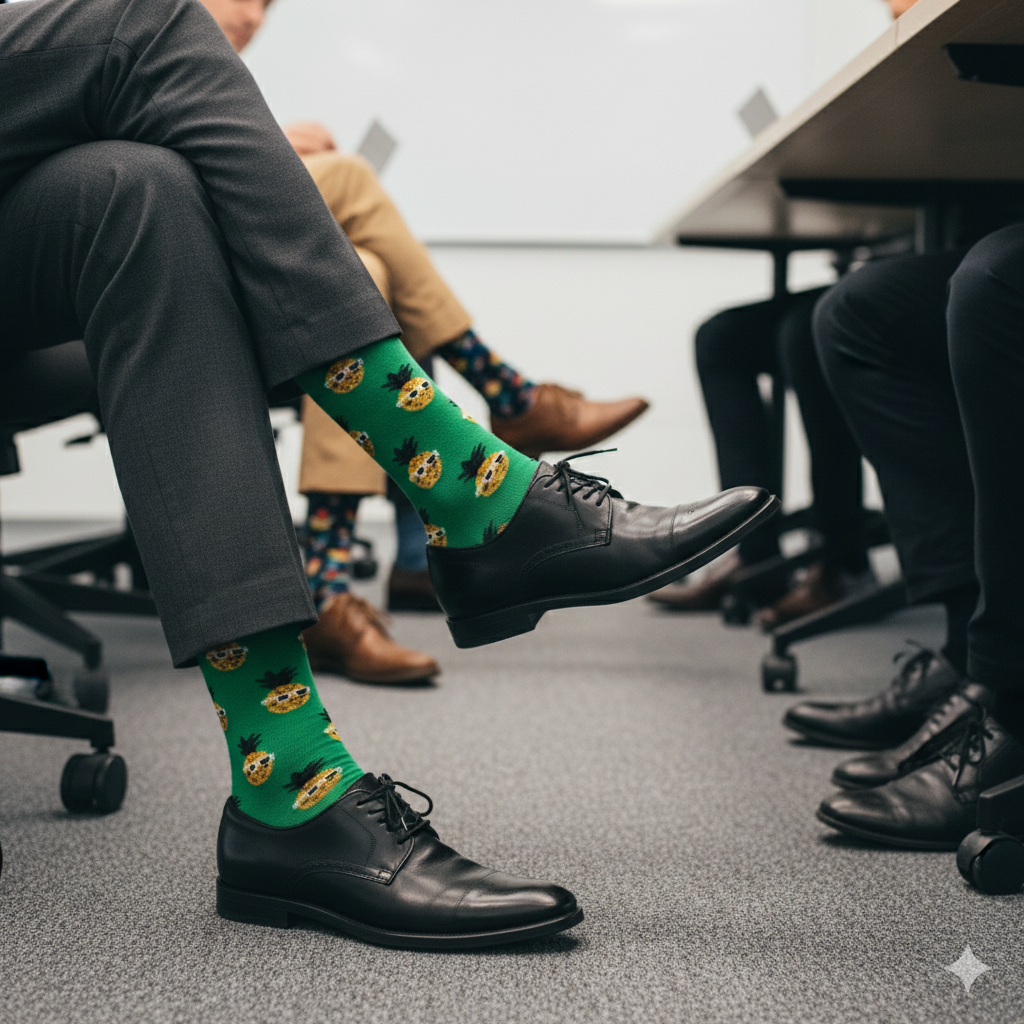 Louluu men ananas pattern socks