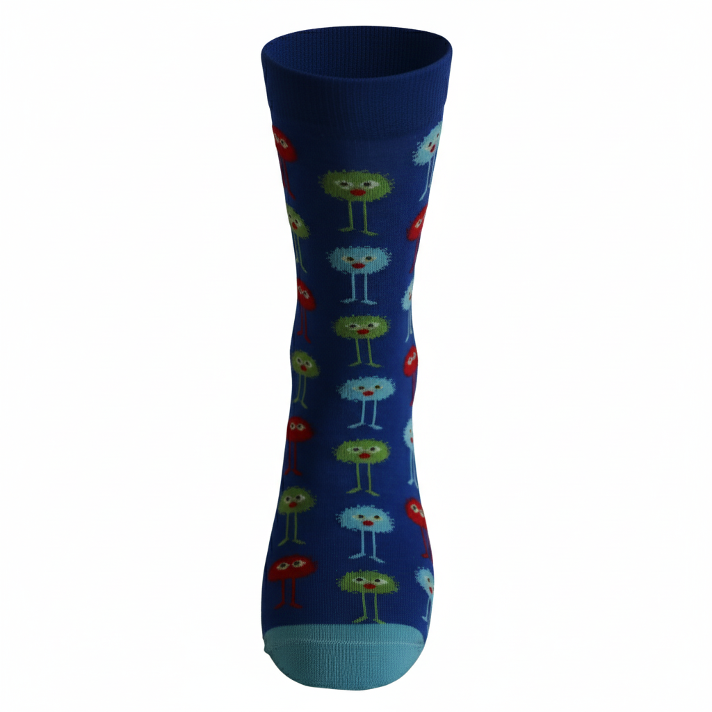 Louluu Colourful Cotton Crew Socks for men