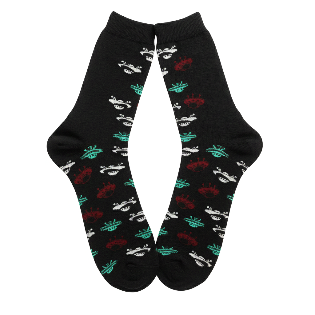 Louluu Colourful Cotton Crew Socks for men