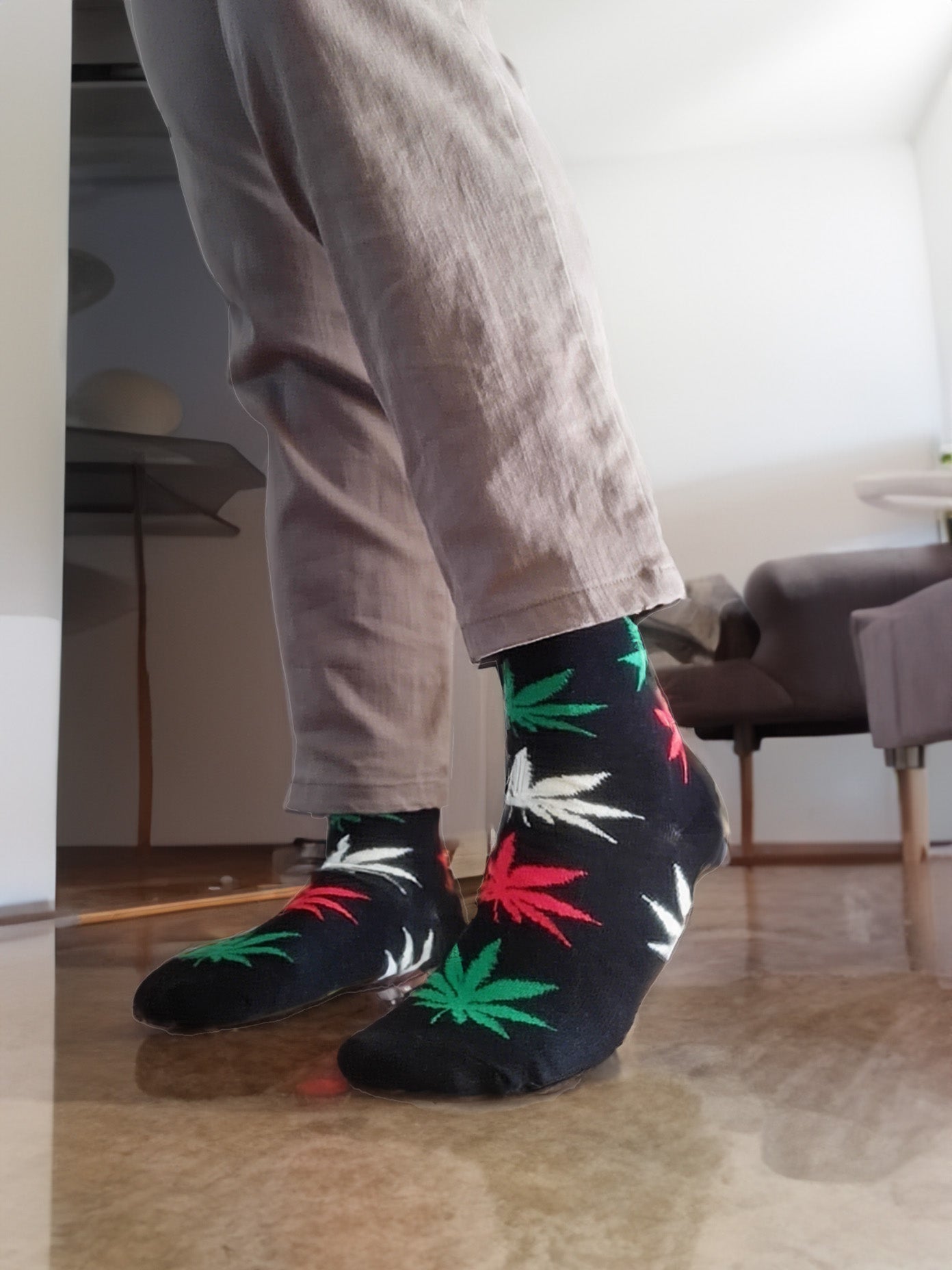 Louluu Weed Crew Socks