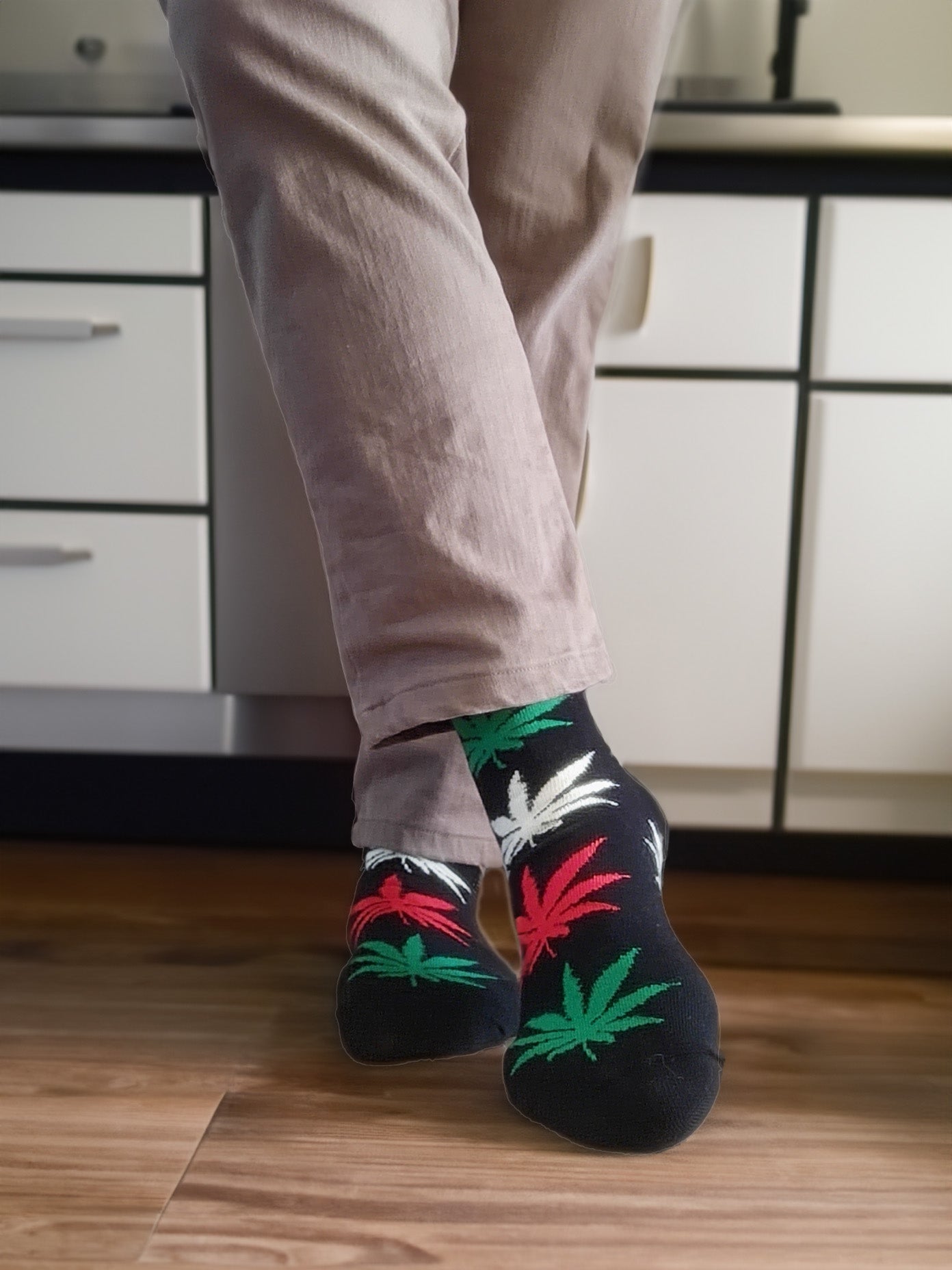 Louluu Weed Crew Socks