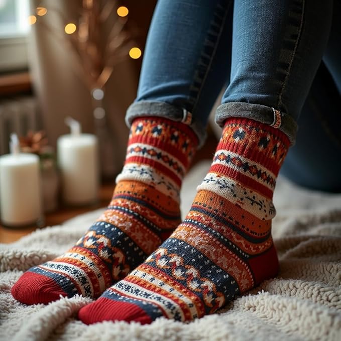 Louluu Women Nordic Design Socks