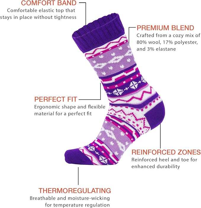 Louluu Women Nordic Design Socks