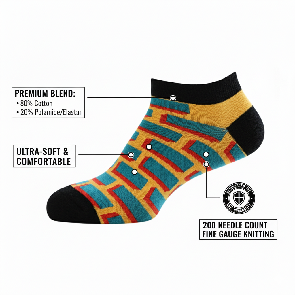 Louluu Brick Low Cut Socks