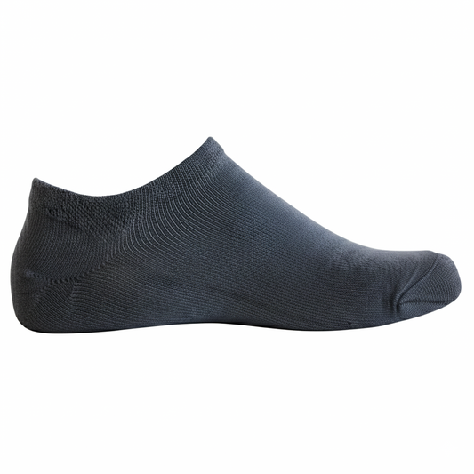 Louluu Men Grey Color Sneaker Socks