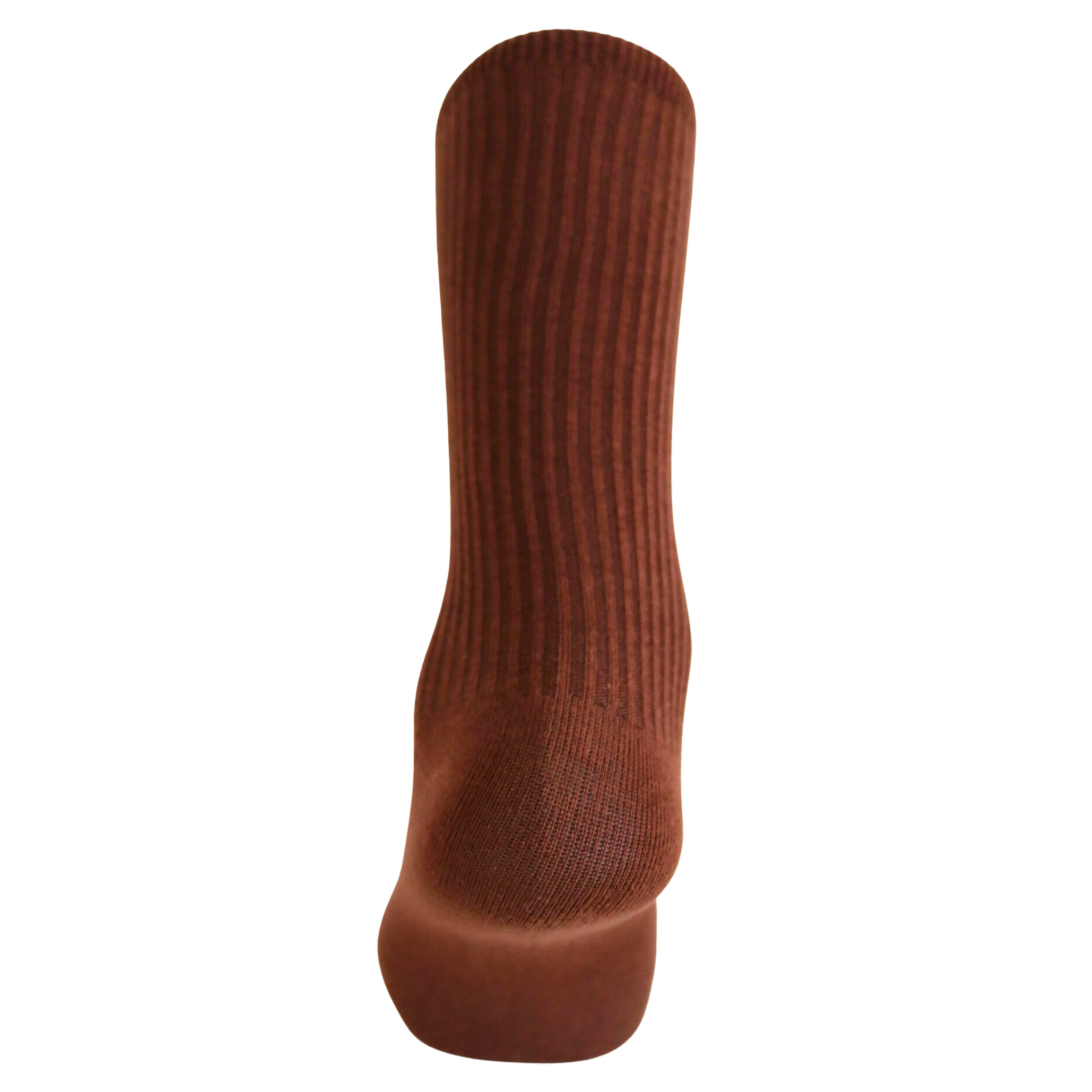 Louluu Women Classic Cream Ribbed Cotton Socks