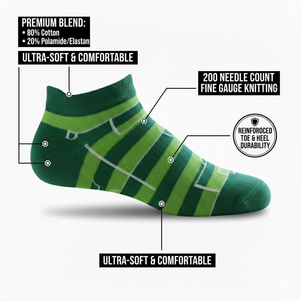 Louluu Football Low Cut Socks