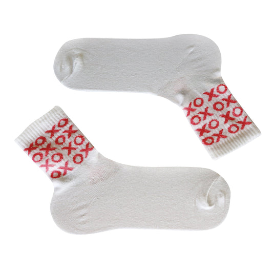 Louluu Women XOX Design Tennis Ankle Socks