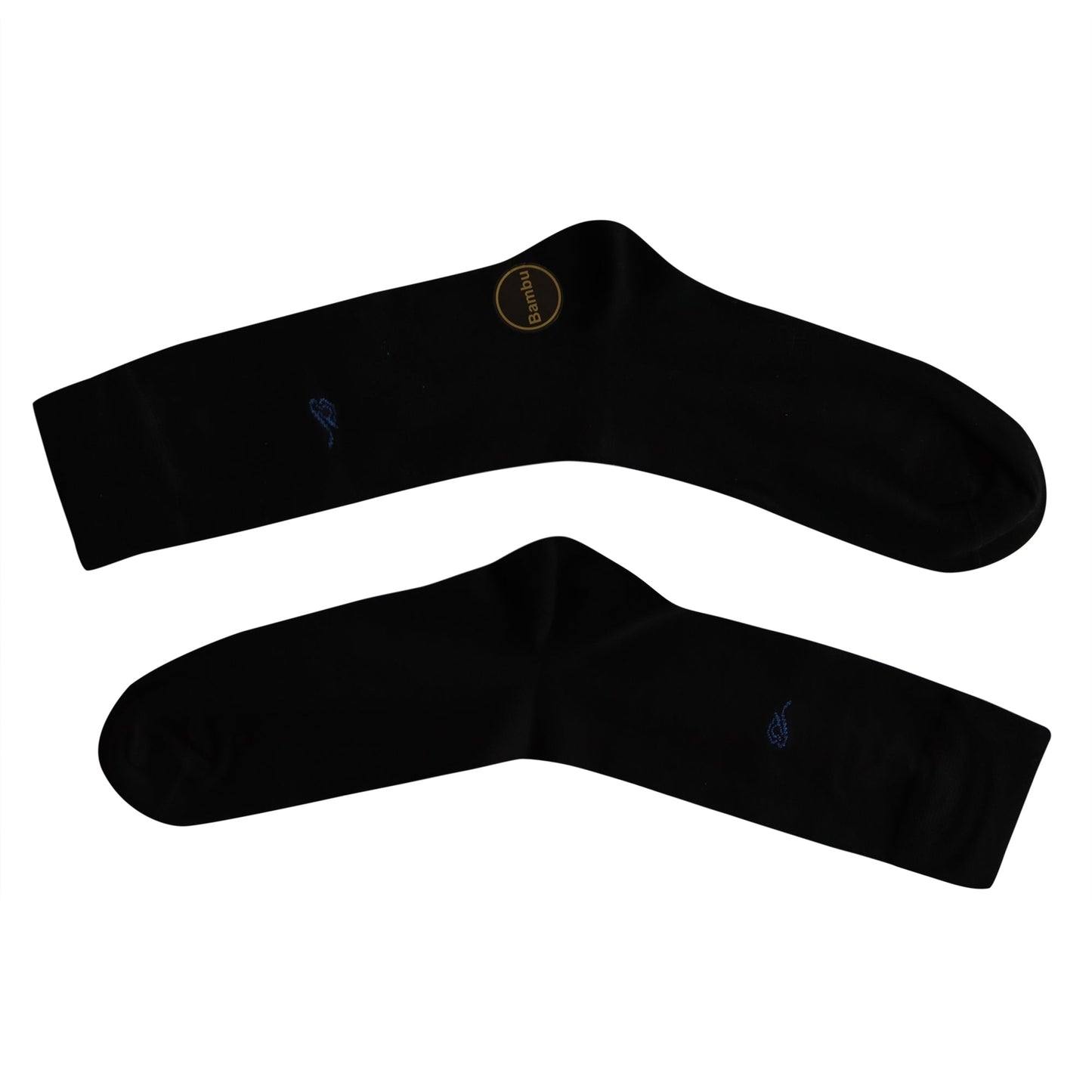 Louluu Men Plain Dark Blue Colour Bamboo Socks