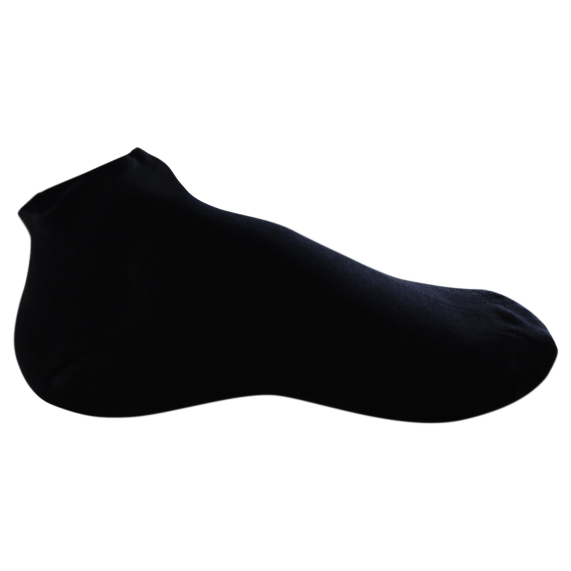 Louluu Men Black Modal Low Cut Socks