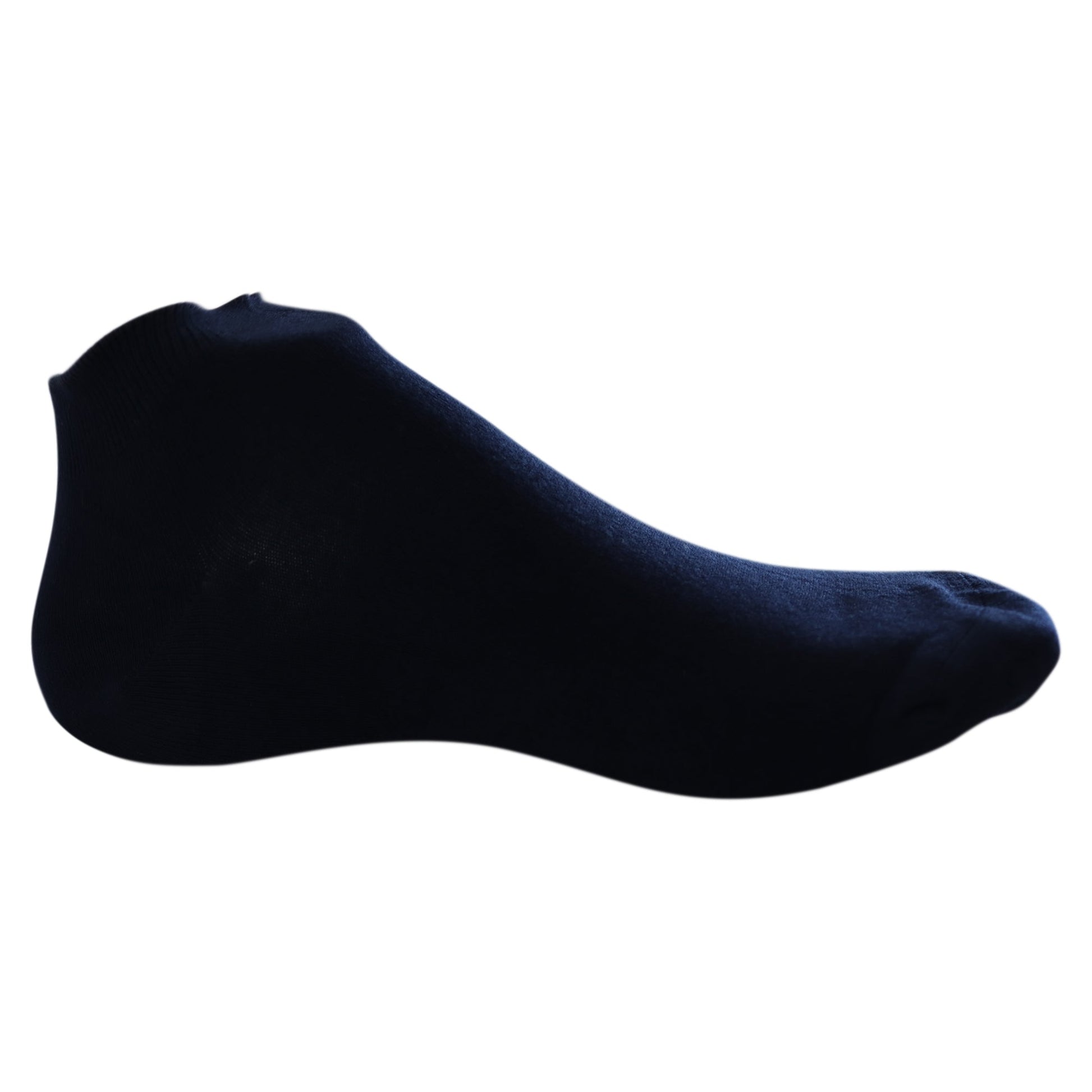 Louluu Men Dark Blue Modal Low Cut Socks