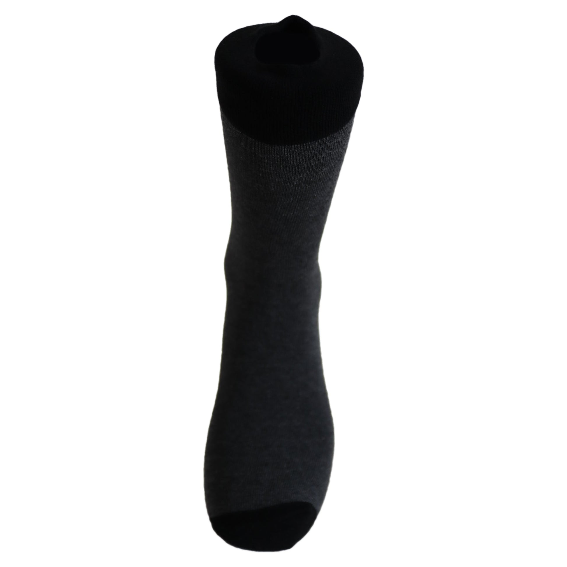 Louluu Man Cotton Grey Crew Socks