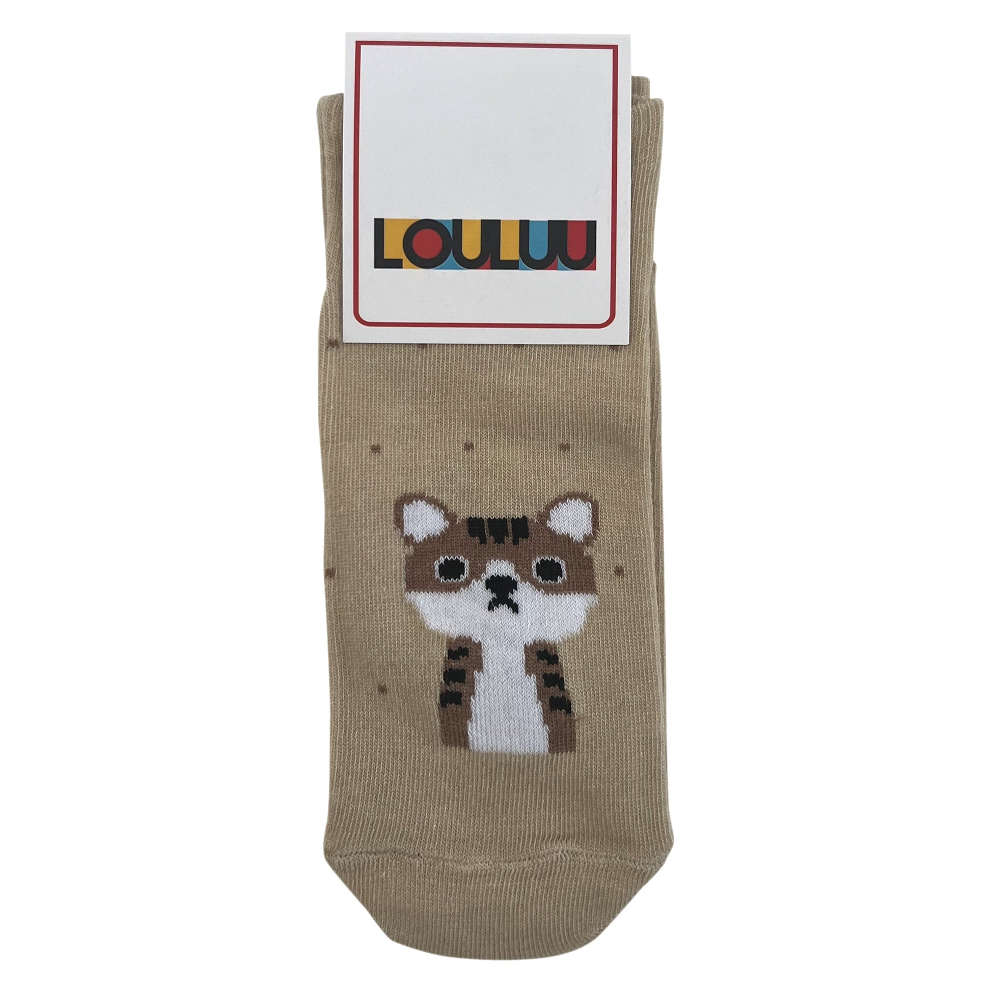 Louluu Women Cute Yellow Roar Lovely Casual Cat Socks Low Cut