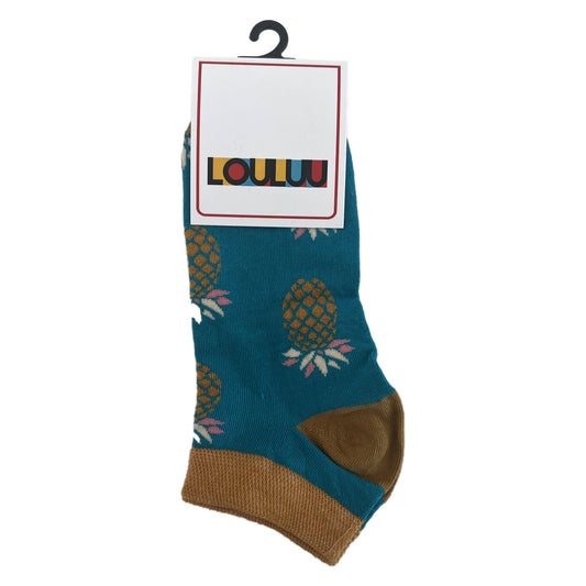 Louluu Ananas Low Cut Socks