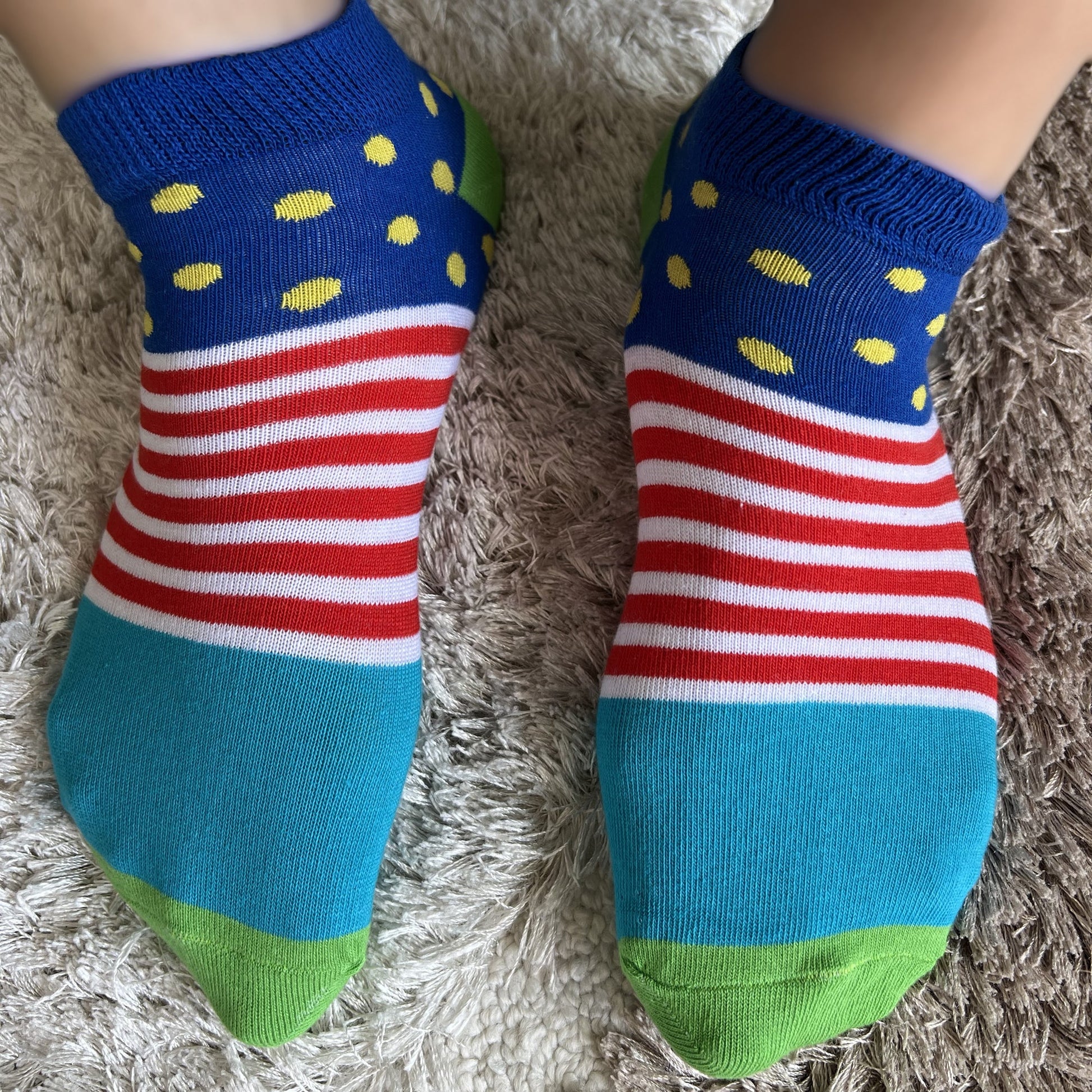 Louluu Dot Line Low Cut Socks