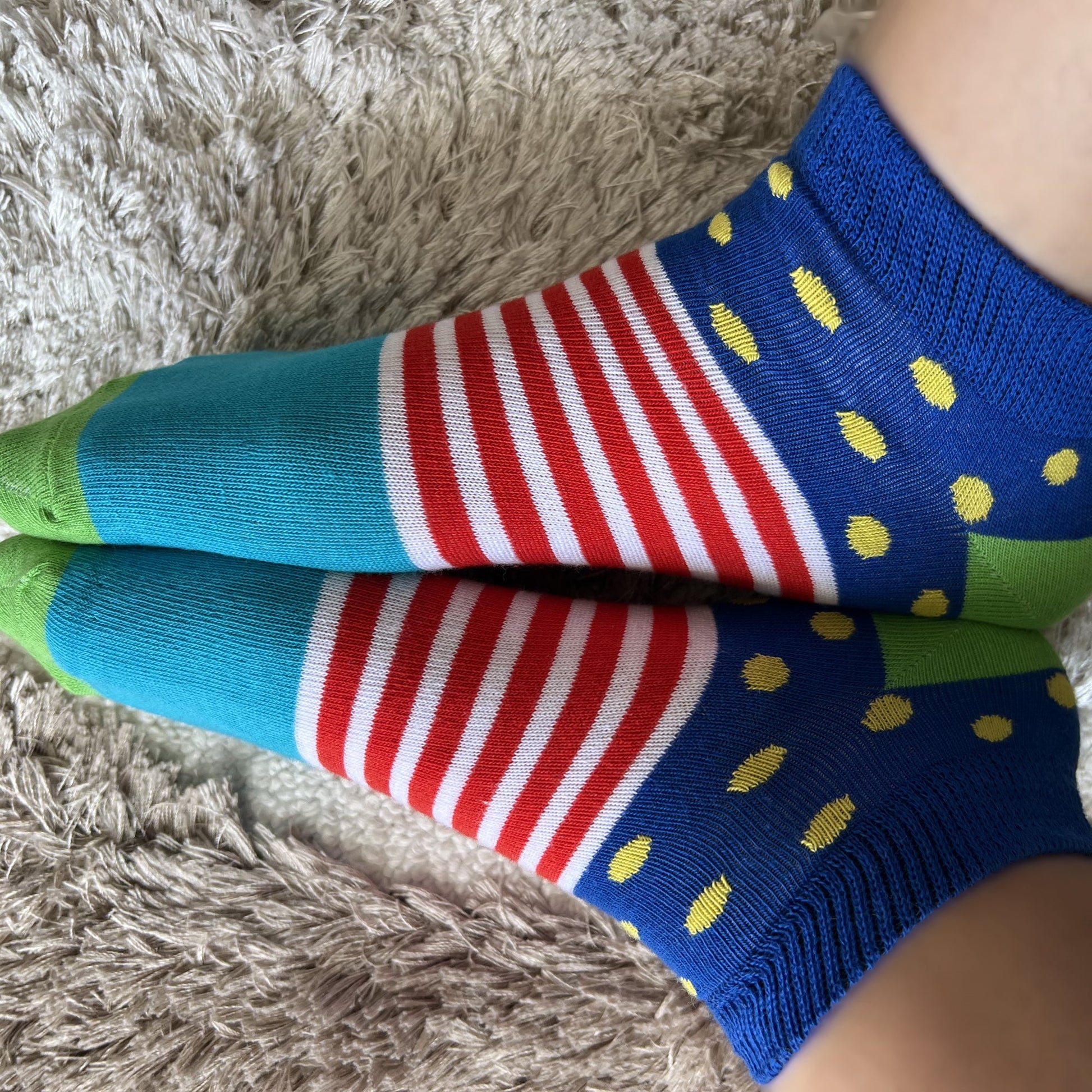 Louluu Dot Line Low Cut Socks