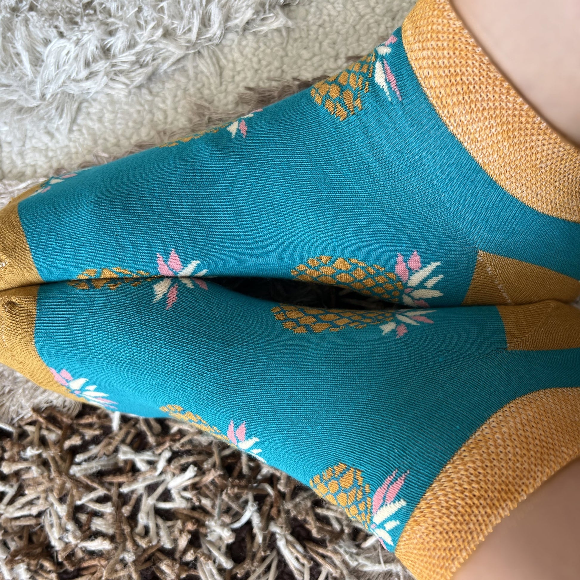 Louluu Ananas Low Cut Socks