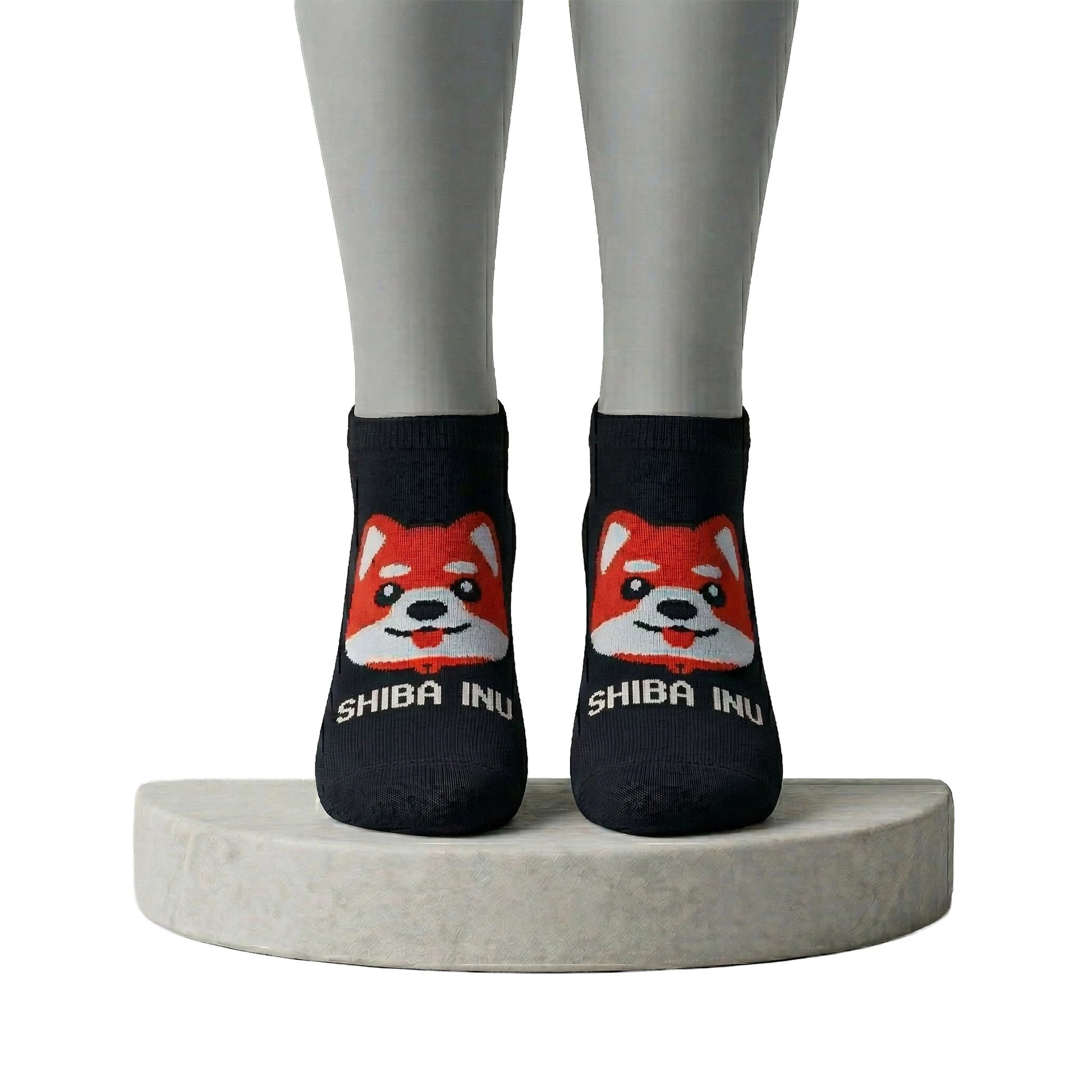 Louluu women's cotton Dog low cut socks  | Louluu