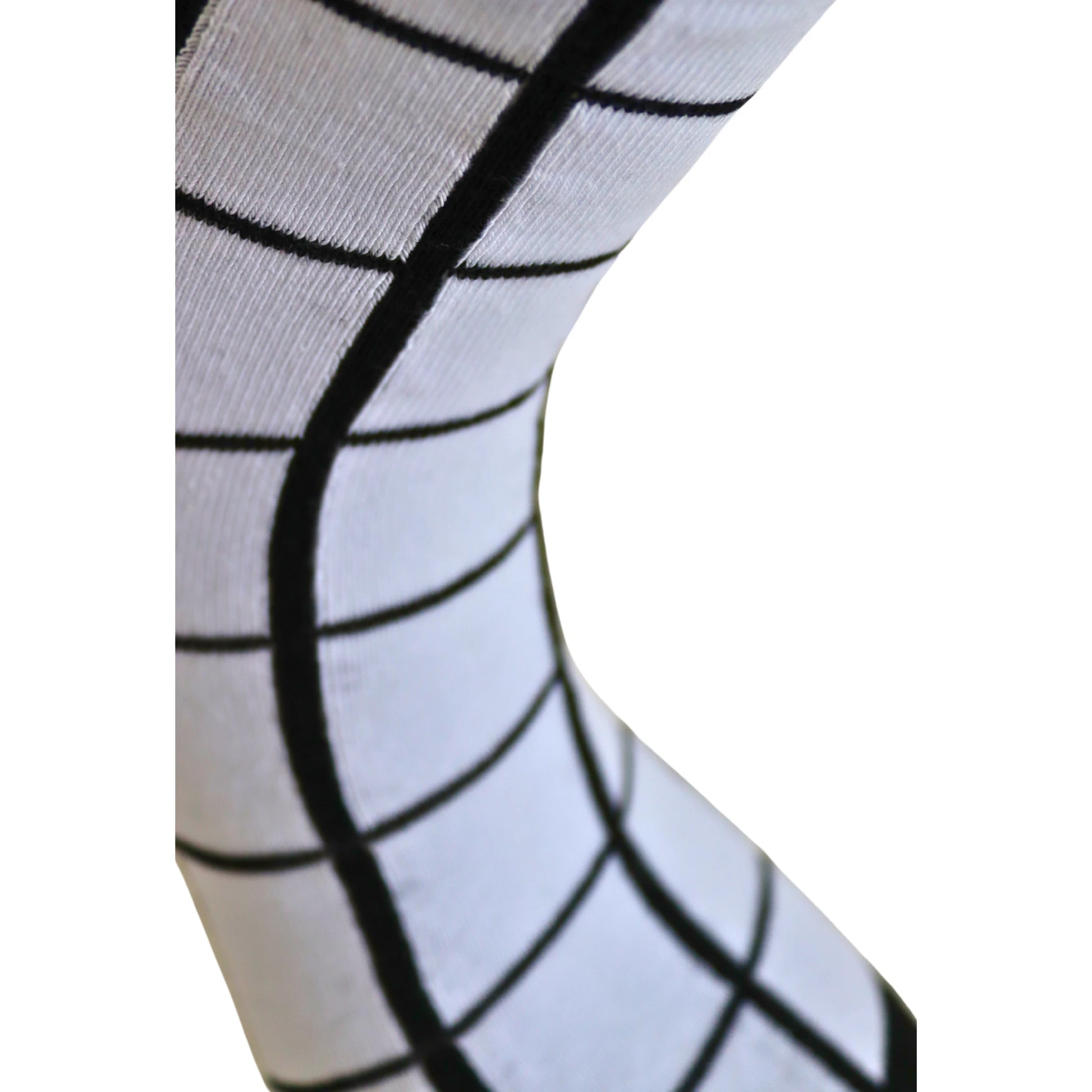 Louluu women's combed cotton tennis socks close-up of toe and heel detail — soft & durable fabric