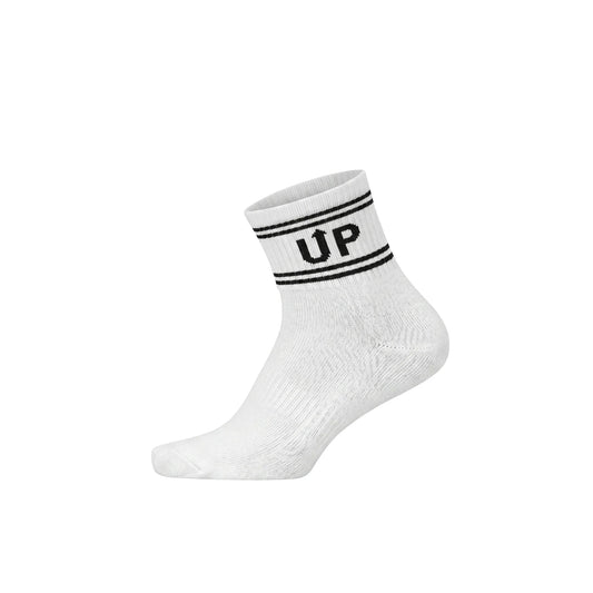 Louluu women's cotton UP White Black ankle socks | Louluu