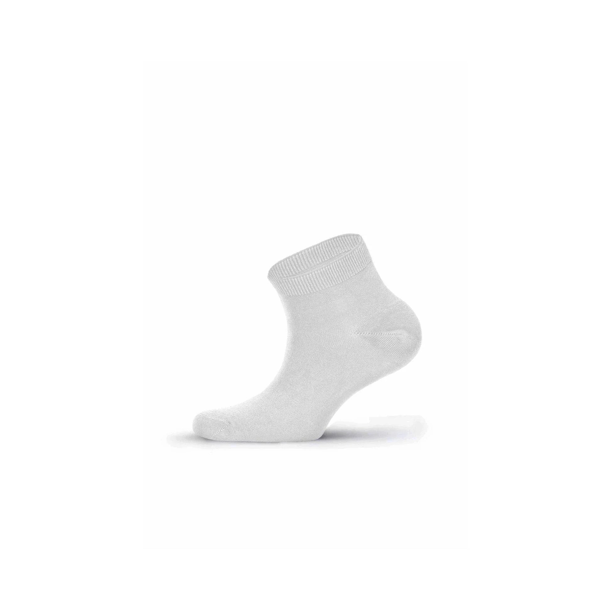 Louluu women's modal White low cut socks — seamless | Louluu