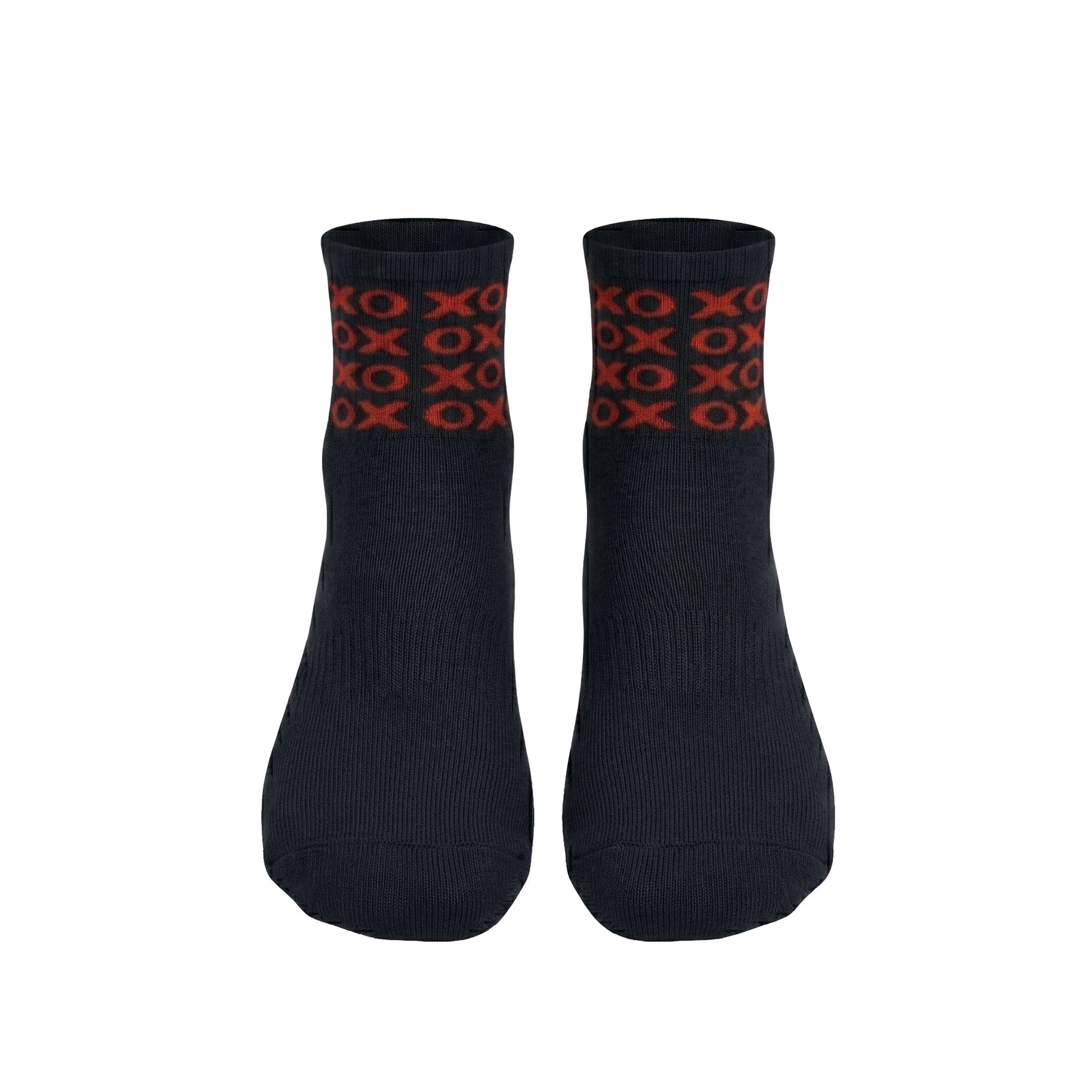 Louluu women's cotton Black Xox ankle socks | Louluu