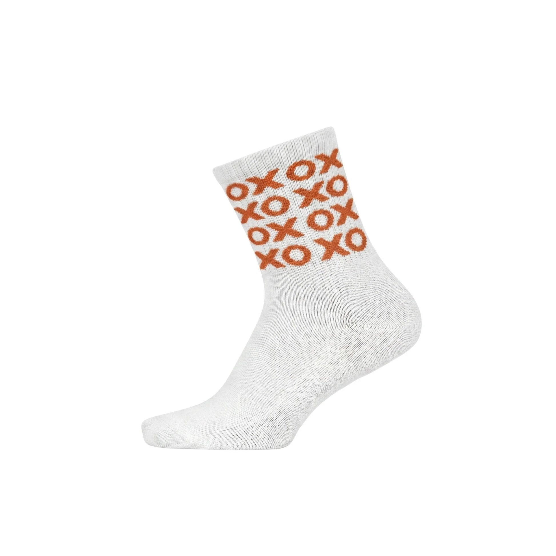 Louluu women's cotton White Xox ankle socks | Louluu
