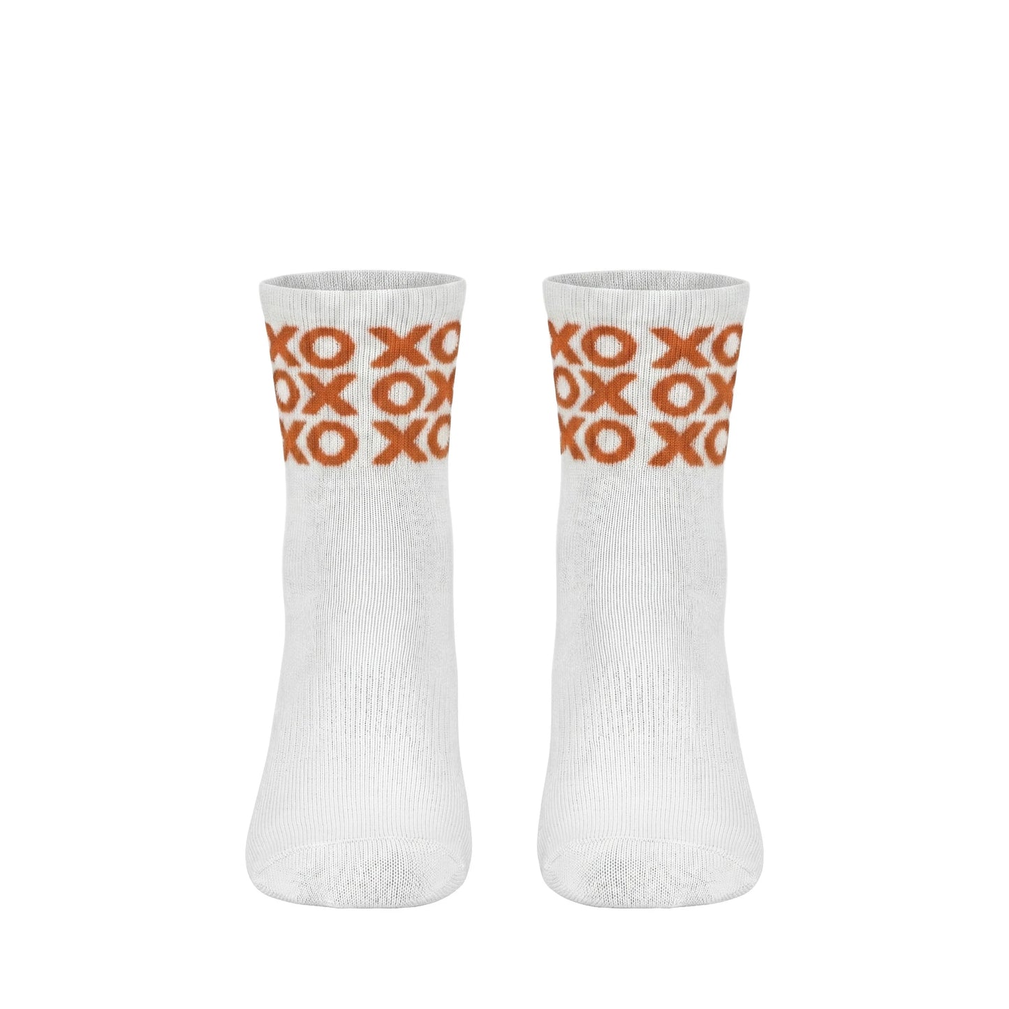 Louluu women's cotton White Xox ankle socks | Louluu