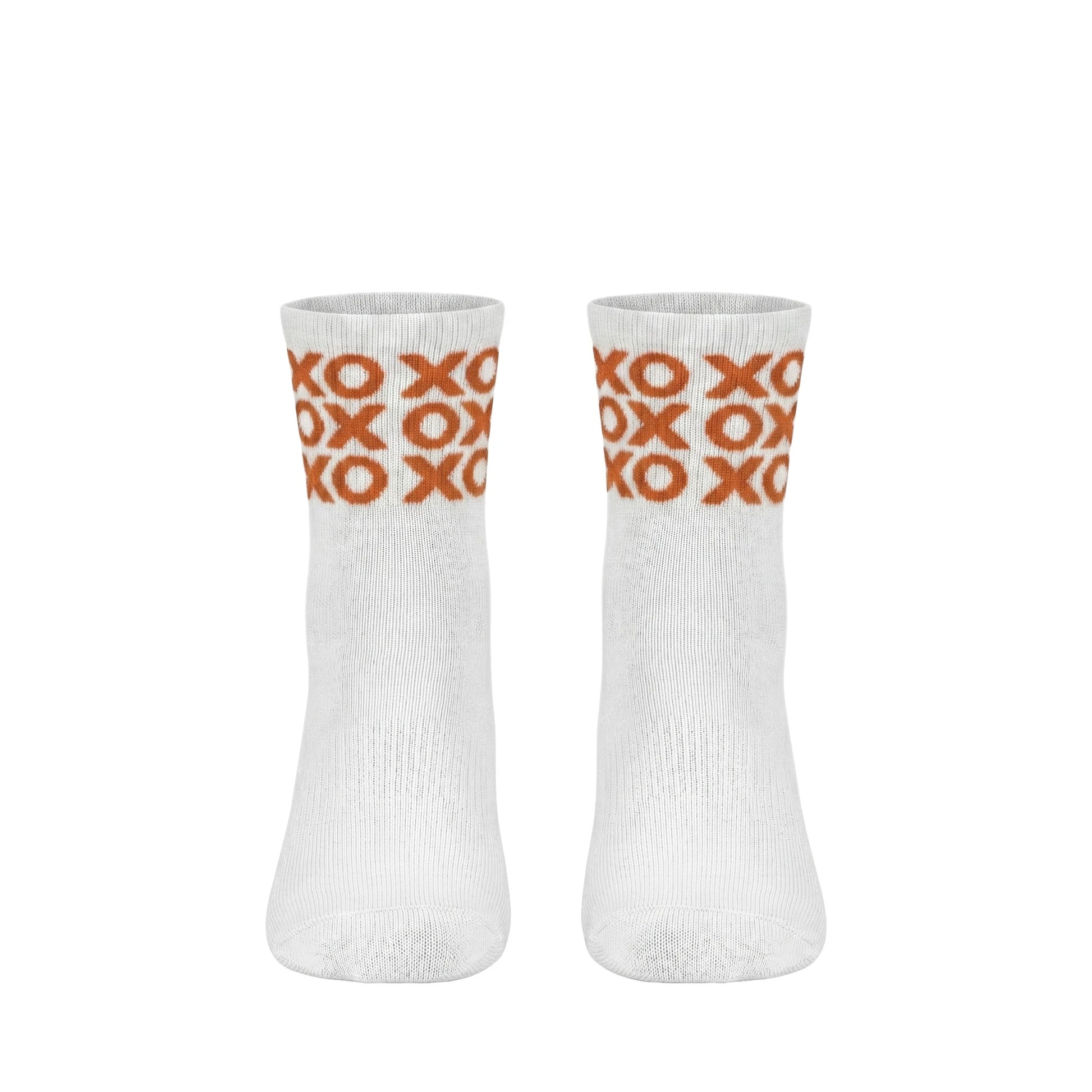Louluu women's cotton White Xox ankle socks | Louluu